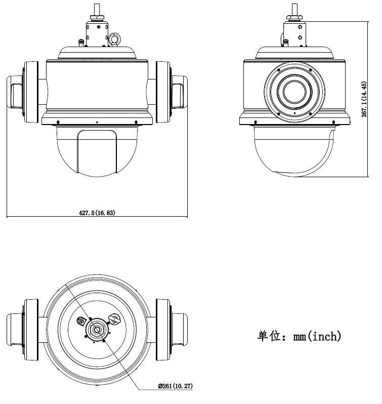 iDS-2DF8425I-CX(T5CF)產品尺寸