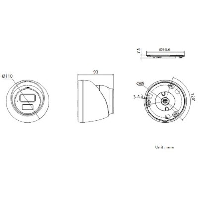 DS-IPC-T12HV3-IA外觀尺寸