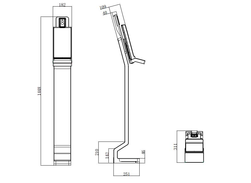 DS-K5604A-3AVFI立式測(cè)溫人證一體機(jī)